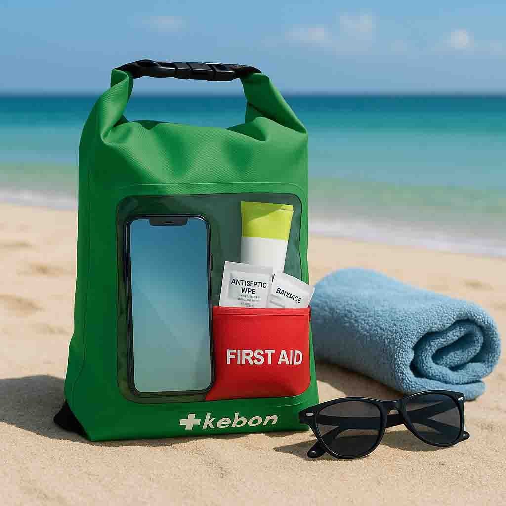 Restez en sécurité cet été: Yiwu Kebon lance un sac étanche à poils secs avec les premiers soins pour les nageurs et les amateurs de plein air