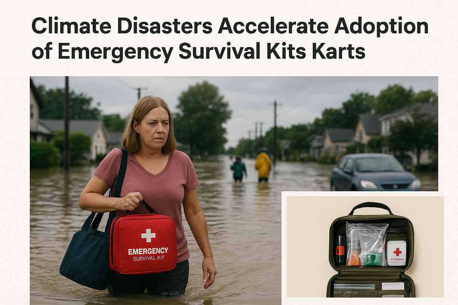 Les catastrophes climatiques accélèrent l'adoption des kits de survie d'urgence
