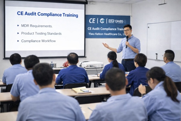 « Formation annuelle d'audit CE menée avec succès à Yiwu Kebon Healthcare Co., Ltd. »