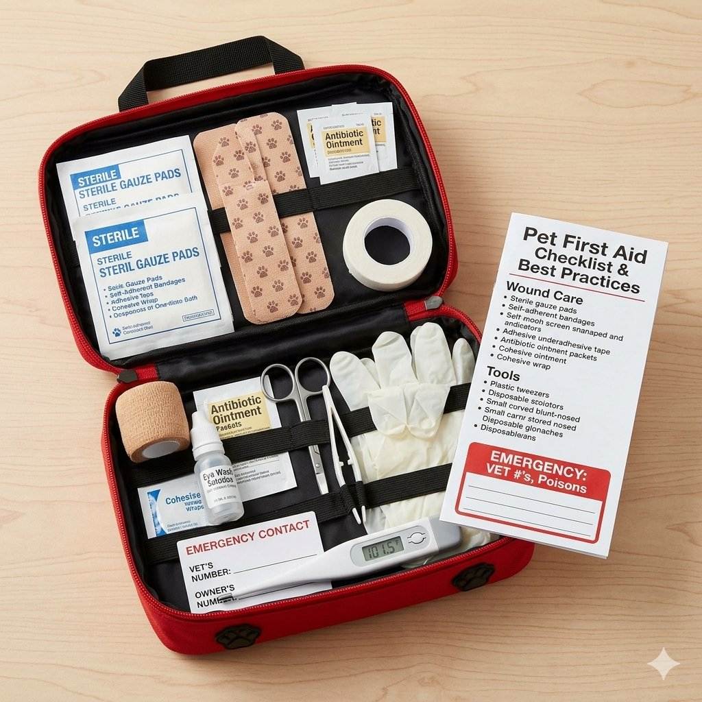 Que devrait contenir une trousse de premiers soins pour animaux de compagnie 2026 ?