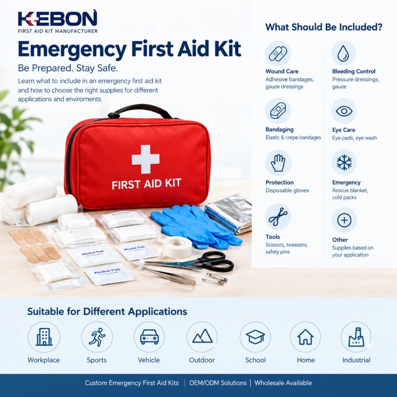 Trousse de premiers secours d’urgence : que doit contenir une trousse complète ?