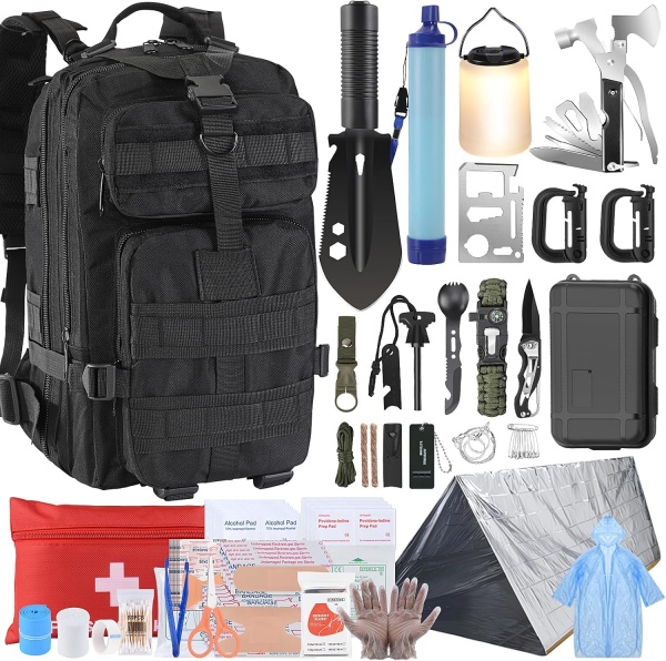 Trousse de premiers secours pour sac à dos de survie tactique tout-en-un