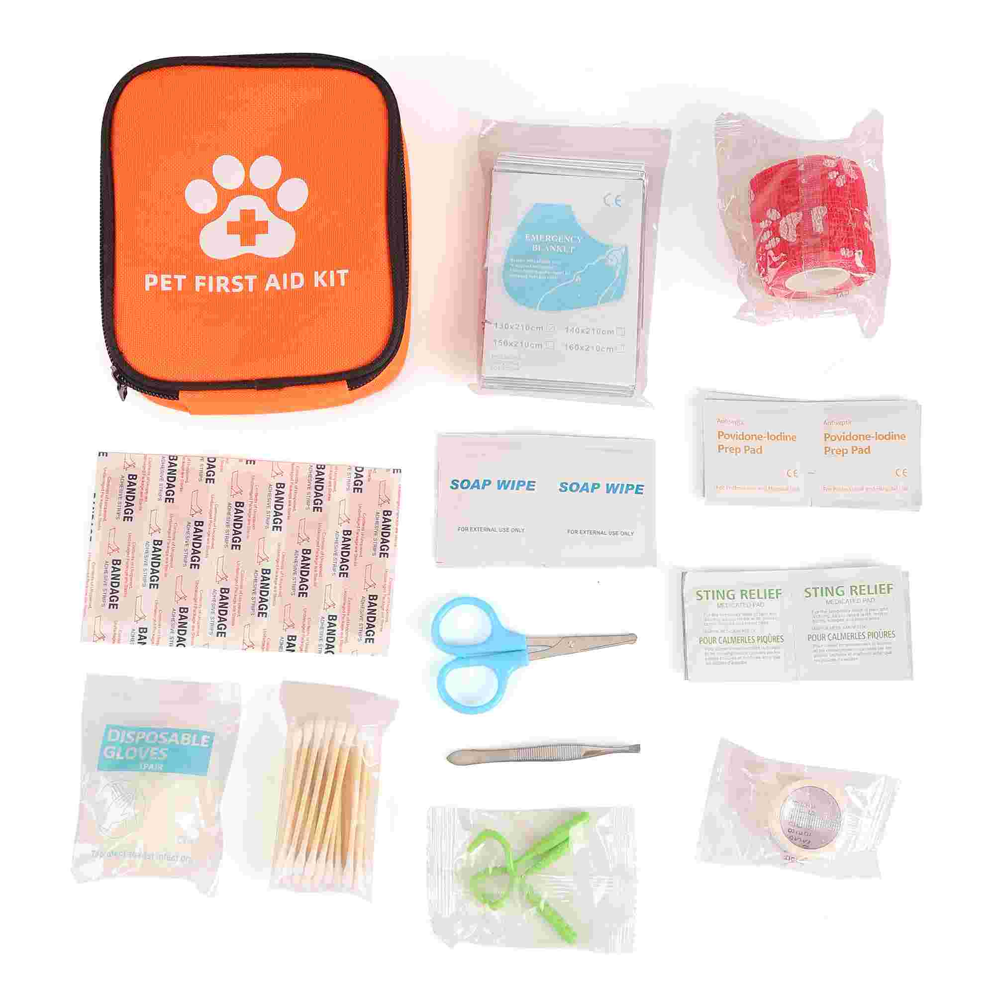 Tuise de premiers soins pour animaux de compagnie - Supplies médicales d'urgence pour chiens et chats