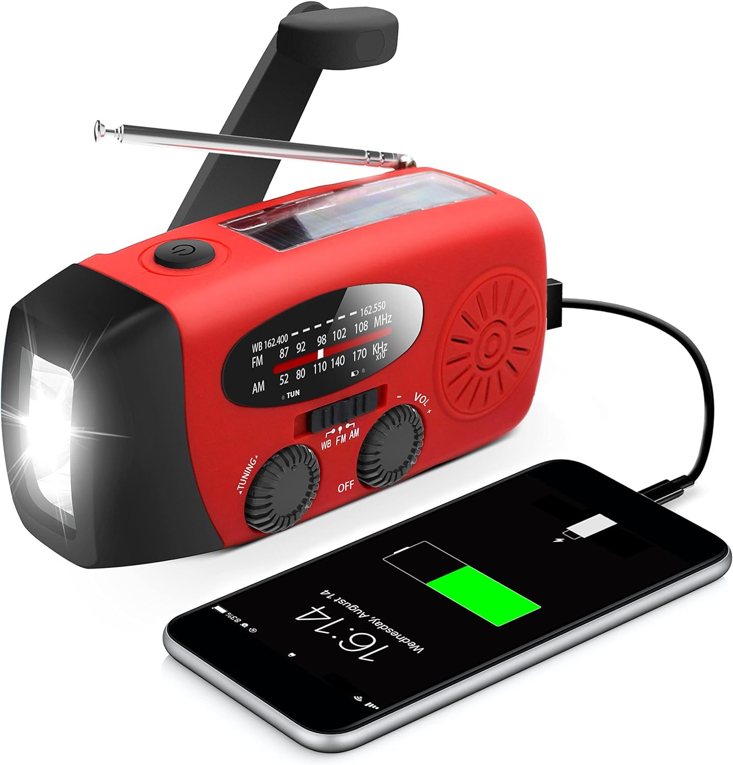 Radio d'urgence portable